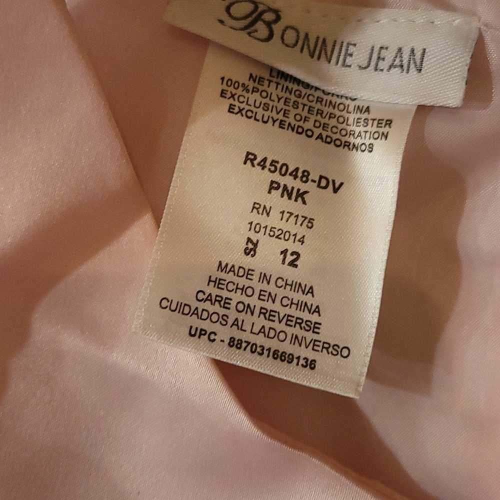 Beautiful pink dress size 12 - Picture 6 of 6